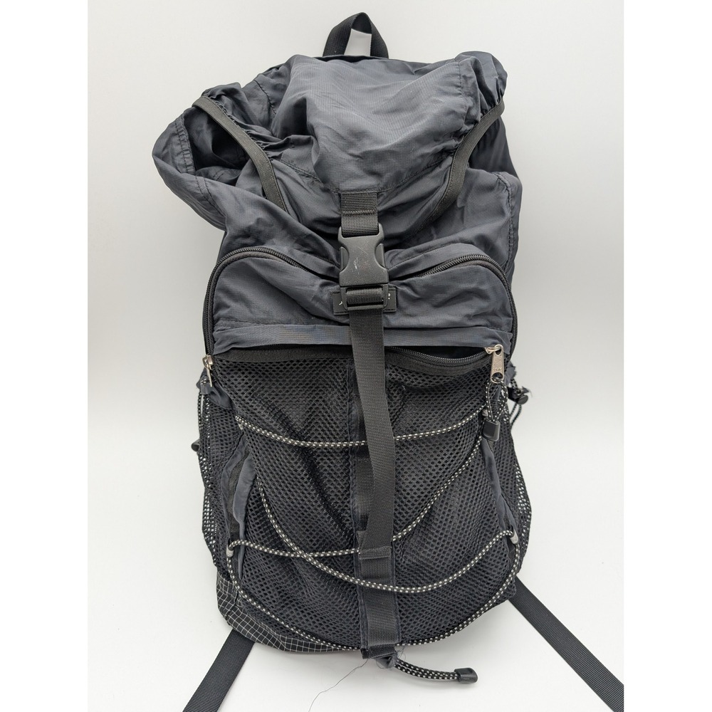 Eddie Bauer Technical Mesh Grid Backpack Charcoal Grey Black